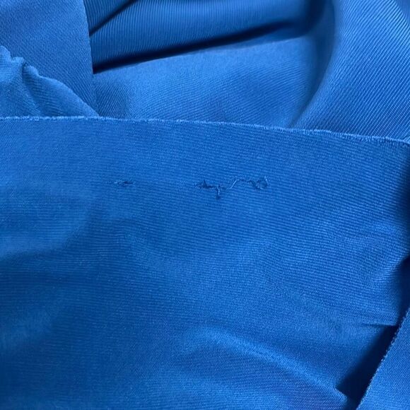 Norma Kamali Cobalt Blue Drop Waist Sleeveless Mini Dress XS Workwear Minimalist - Picture 7 of 13